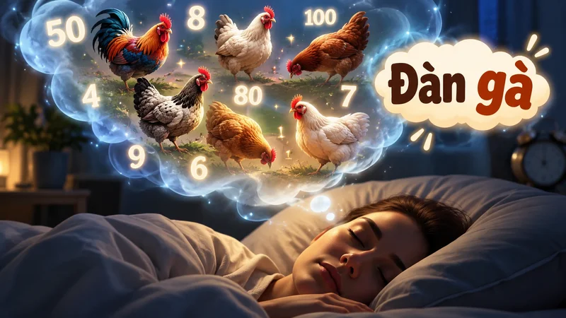 Mơ thấy gà mẹ dẫn đàn con kiếm ăn