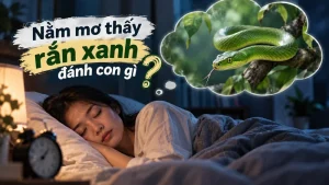nam mo thay ran xanh danh con gi